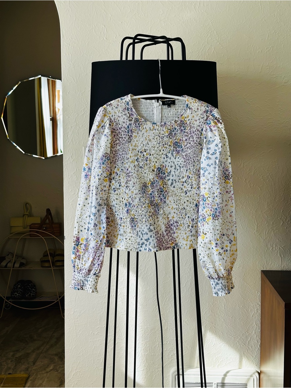 Floral Smocked Cotton Top